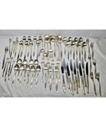 Vintage 1881 Rodgers Oneida Community Rose Silver Plate Flatware 60+ Pie... - $1,095.70 MXN