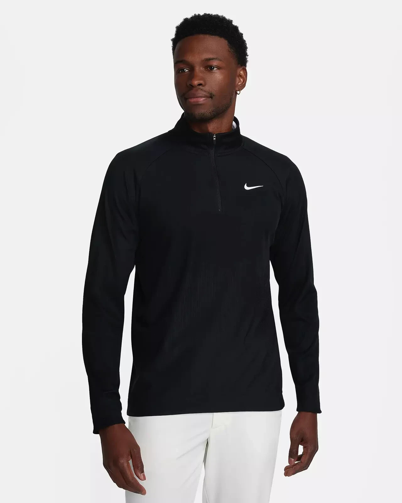 Nike Men&#39;s Size XXL Golf Dri-FIT ADV Tour 1/2-Zip Long Sleeve Top Black ... - $74.99