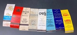 Lot Of 8 Matchbook Covers Restaurant B.P.O.E. Bank Speed Queen Cooper Feed 20677 - £7.46 GBP