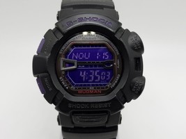 Casio G-Shock MUDMAN Black Purple Digital G-9000BP Rare Mens Watch No Sound - £128.11 GBP
