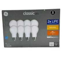 GE Classic LED Lightbulbs 8 Pack Soft White 5w 40w - $11.63