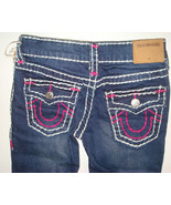 New Girls NWT $156 True Religion Brand Jeans 6 Skinny Stella Super T Dar... - £148.87 GBP