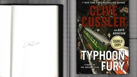 Typhoon Fury SIGNED Clive Cussler NOT Personalized! / Hardcover Oregon Files 12 - £30.93 GBP