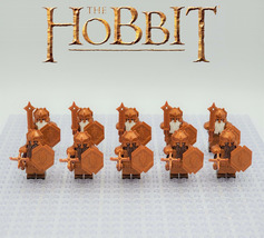 The Hobbit The Erebor Dwarf Copper Armour Soldiers 10pcs Minifigures Bri... - $21.49