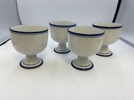Set 4 Dansk CHRISTIANHAVN BLUE Goblets / Bowls made in Japan - $79.99