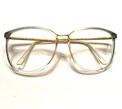 Vintage 80&#39;s Safilo Contempora 867 Eyeglasses blue/gold Made In Italy - £54.17 GBP