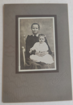 Vintage Cabinet Card Mother and Child by C.W. Damm in Canby, Oregon - £14.42 GBP