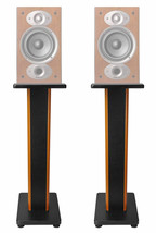Pair 28&quot; 2-Tone Speaker Stands For Polk Audio RTI A1 Bookshelf Speakers - £133.95 GBP
