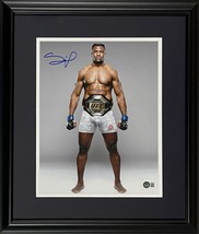 Francis Ngannou Autograph Signed 11x14 Ufc Photo Framed Beckett Witnessed - £140.74 GBP