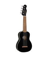 Fender Venice Soprano Ukulele Walnut Fingerboard Black - £117.82 GBP