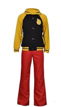 ZYHCOS Teenager Soul Cosplay Yellow Jacket Hoodie Costume US Size (Medium) - £47.37 GBP