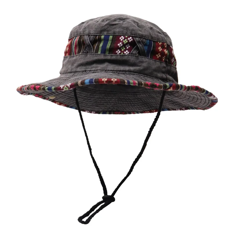 Vintage Drawstring Fisherman Hat For Men And Women In Spring And Summer ... - £16.01 GBP