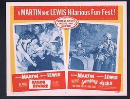 Sailor Beware and Jumping Jacks Lobby Card-1957-Dean Martin - £26.90 GBP