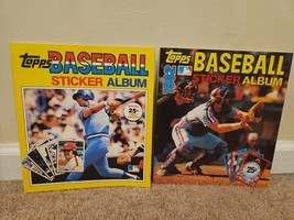 Lot of 2 Topps Baseball Sticker Albums - 1981 203 Adhered, 1982 - $19.99