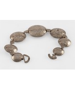 Australia Silver Coin 1940s Custom Bracelet Trench Art 7.5&quot; - $3,372.41 MXN