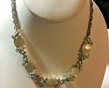 Vintage Beautiful Silver Pearl Beaded Necklace Must See  SKU 070-055 - $6.88