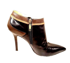 Ivanka Trump Women High Heel Ankle Boot Size 10.5 Brown Pointed (Fits Sz 9-9.5) - £22.56 GBP