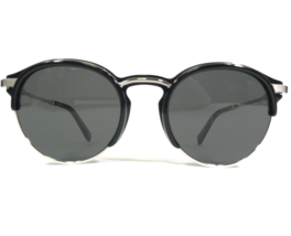 OMEGA Gafas de Sol OM 0014-H 05A Negro Plata Redondo Monturas con Negro Lentes - £183.58 GBP