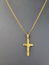 Gold Chain with Cross Pendant - £28.19 GBP