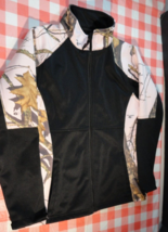Yukon Gear Pink Mossy Oak Camouflage Fleece Zip Up Jacket Womens Small - £19.53 GBP