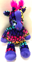 Build A Bear Lisa Frank Rainbow Giraffe Wild Style Stuffed Animal Plush ... - £11.89 GBP