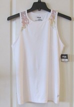 Fila Sport Racerback Bright White Active Tank Women&#39;s Sz L NWT MSRP$35 - $367.53 MXN