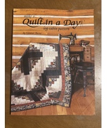 Make a Quilt in a Day Log Cabin Pattern Eleanor Burns 5th Ed 2000 VG Con... - $16.99