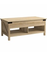 Sauder Bridge Acre Rustic Farmhouse Wooden Lift Top Coffee Table in Orch... - £248.48 GBP