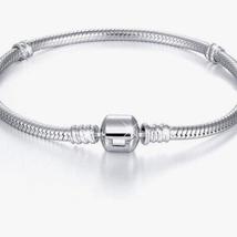 GENUINE S925 SILVER SNAKE STARTER EMPTY CHARM BRACELET ALL SIZES AVAILAB... - £11.18 GBP