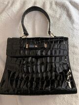 Liz Claiborne Handbag Black PolyVinyl with Polyester Lining - $41.58
