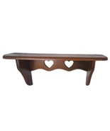 Vintage Wood Heart Cut Out Wall Decor Shelf Grandma core Farmhouse Count... - $38.00