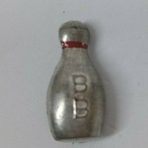 Vintage B.B. Silver Bowling Pin Lapel Hat Pin - £4.25 GBP