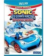 Sonic &amp; All-Stars Racing Transformed - Nintendo Wii U WiiU Video Game - $28.41