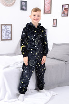 Pajama-Romper (boys), Winter,  Nosi svoe 6413-035-4 (halaktyka-chornyj) - $33.17+