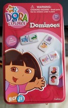 Dora the Explorer Dominoes With Collectible Tin. 27 Pieces.  Nick JR Nickelodeon - £6.86 GBP