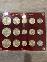 1943 PDS Mint Set- Red Plastic Holder (15 coins) BU (Set #3) - £598.76 GBP