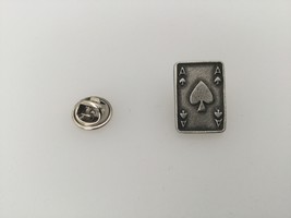 Ace Of SpadesPewter Lapel Pin Badge Handmade In UK - £5.98 GBP