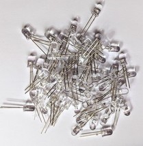 50 pcs 3mm CLEAR LED diffused brand new bright - Mr Circuit - $1.97