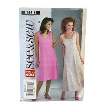 Butterick See and Sew Sewing Pattern 4101 Dress Misses Plus Size 20-24 - £6.39 GBP
