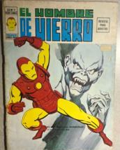 EL HOMBRE DE HIERRO v2 #3 (1974) Spain B&amp;W Marvel comics magazine in Spanish VG+ - $29.69