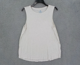 Jane And Bleecker Womens Lounge Tank Sz L Beige Crew Neck Sleeveless Comfortnwot - £6.28 GBP