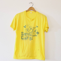 Vintage First Baptist Church Survival Camp 1986 T Shirt Large - £13.65 GBP