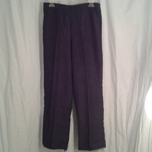 Woman&#39;s Alfred Dunner 12P 12 Navy Slacks Pants New Petite Elastic - $26.00