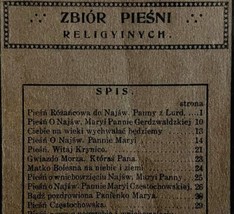 A Collection Of Religious Songs Polish Import 1929 PB Hymns Lyrics Church E68 - £23.58 GBP