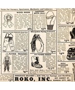 1947 Roko Military Outdoor Clothes Supply Advertisement Vintage Clothing... - $374.24 MXN