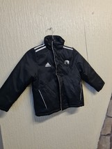 Adidas Black Outdoor Jacket Boys Size 5-6yrs Express Shipping - £4.60 GBP
