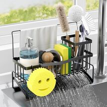 304 Stainless Steel Sponge Holder Kitchen Sink Caddy Black Self-Draining - €13,49 EUR 304 Stainless Steel Sponge Holder Kitchen Sink Caddy Black Self-Draining - €13,49 EUR