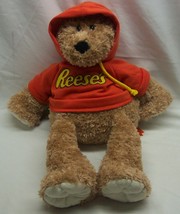 Hershey&#39;s TEDDY BEAR IN REESE&#39;S ORANGE SWEATSHIRT 16&quot; Plush STUFFED ANIM... - £14.87 GBP