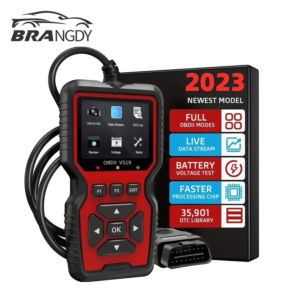 OBD2 Scanner Live Data Professional Mechanic OBDII Diagnostic Code Reader Tool F - £55.60 GBP