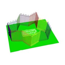 Super Pet Small Animal Critter Trail Playpen with Mat  - $65.42 CAD